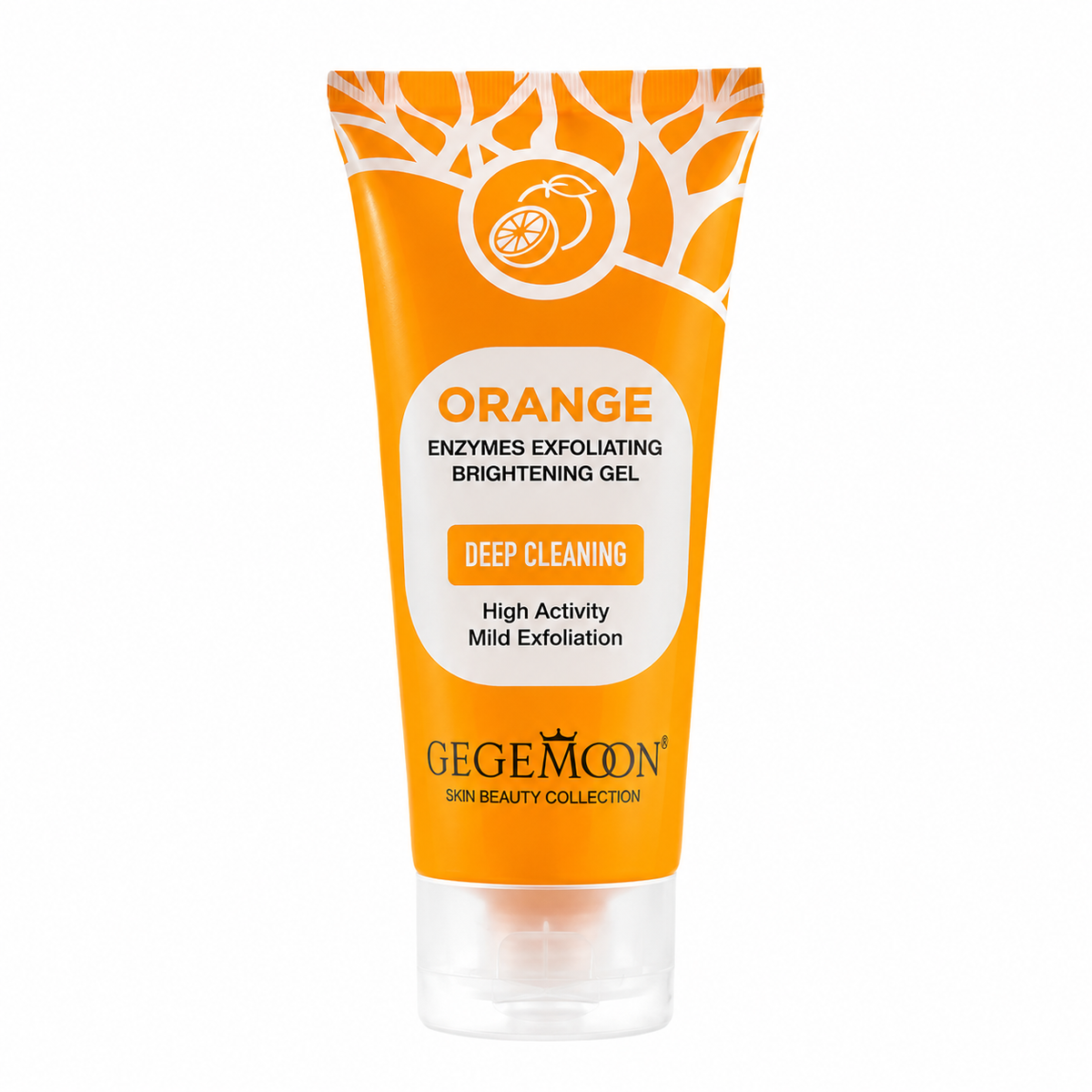 Orange Exfoliating Dead Skin Remover Gel | Deep Cleansing & Brightening Face & Body Exfoliator | GegeMoon