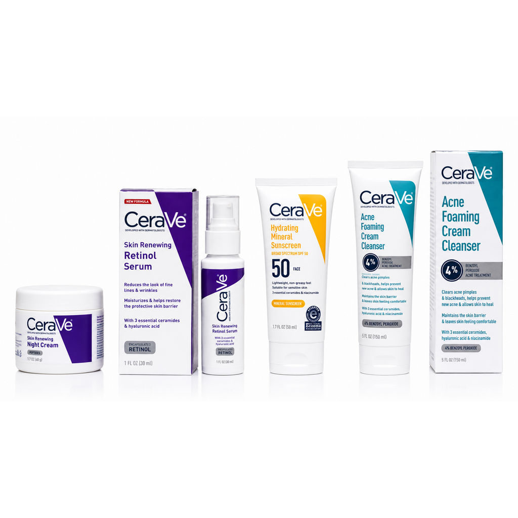 CeraVe 4-in-1 Complete Skincare Bundle