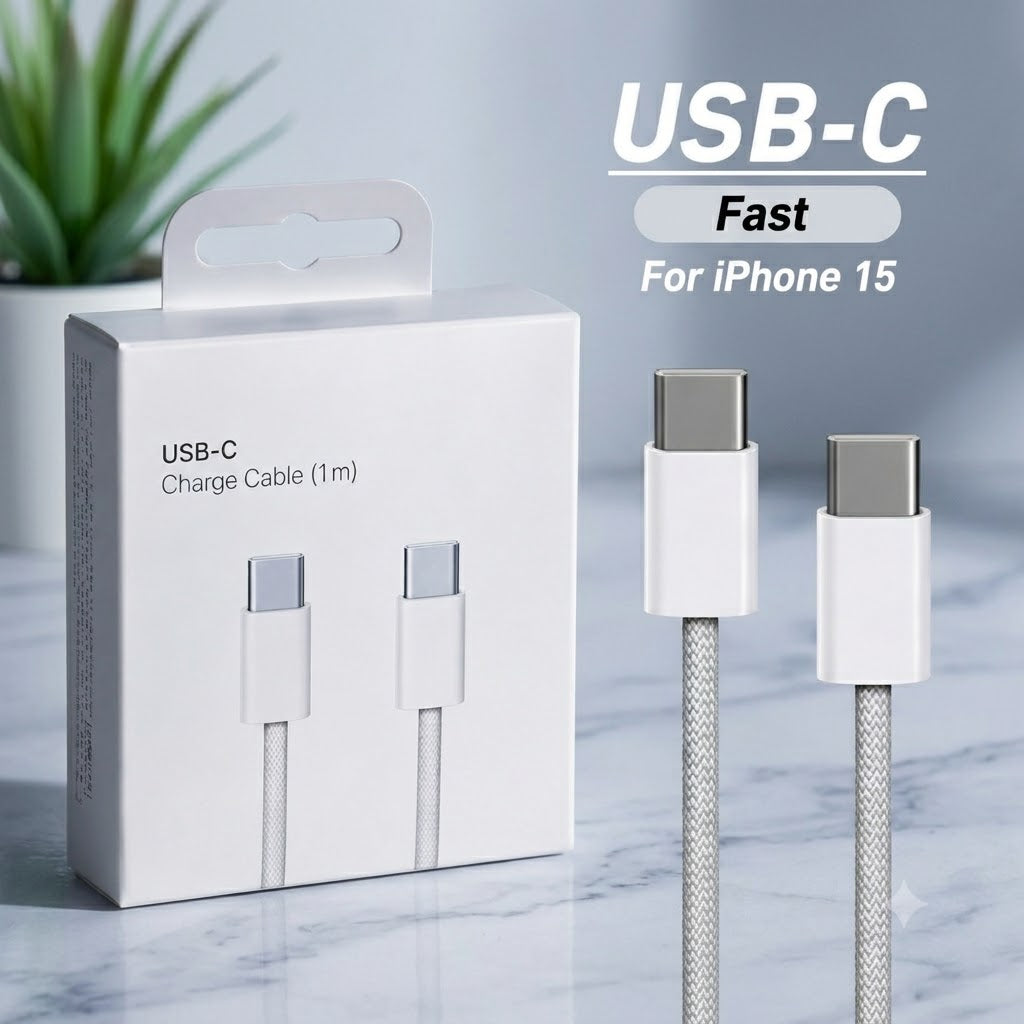 ⚡ USB-C to USB-C Fast Charging Cable (1m)
