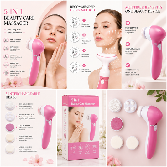 5-in-1 Beauty Care Facial Cleansing & Massager