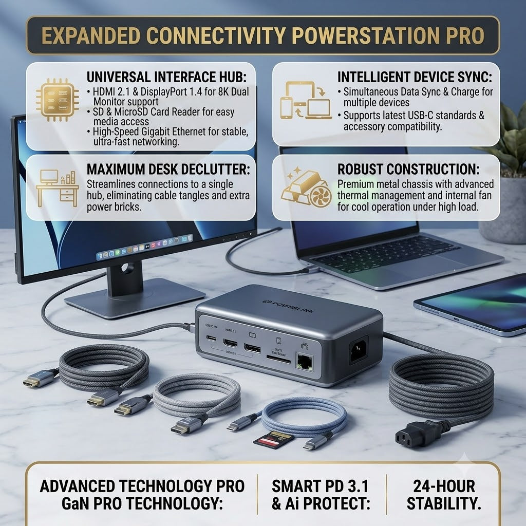 ⚡ Powerlink 4-in-1 Fast Charging Cable (65W Power Delivery)
